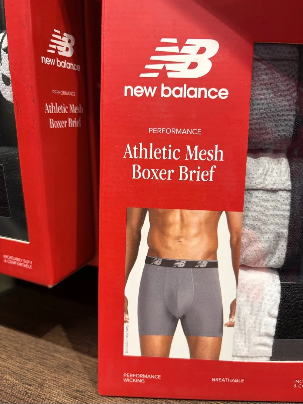 New Balance athletic mesh Gray Boxer Briefs 3-Pack high performance new